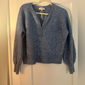 Sezane blue sweater